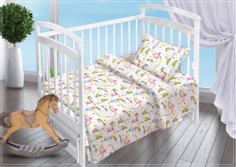 Комплект постельного белья "Единороги" Ясли
