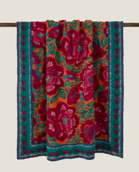 Плед "Frati JAIPUR" розово-бирюзовый 150*190