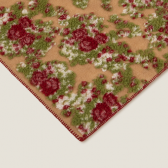 Плед "Frati SWEET ROSES BORDEAUX" бордовый 150*190
