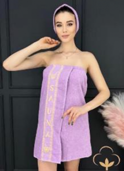 Килт сиреневый 70*140 на резинке